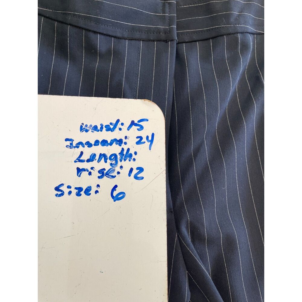 Rafaella capri pants trouser pinstripes preppy career wear office syren women 6 - Picture 5 of 5